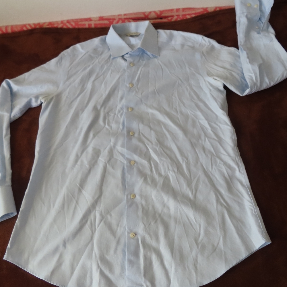 Suitsupply Traveller tryonslimfit blue Cotton Size 42 16 1/2 Shirt